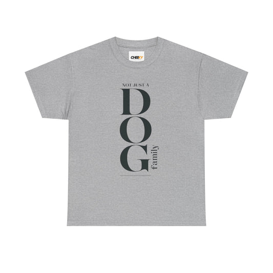 Dog Family Tee – Vertical "DOG" Typography Graphic Shirt
