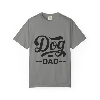 Dog Dad T‑Shirt — Retro Script Pet Lover Tee