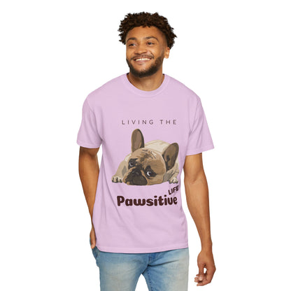 Pawsitive Life T-Shirt — Cute French Bulldog Graphic Tee