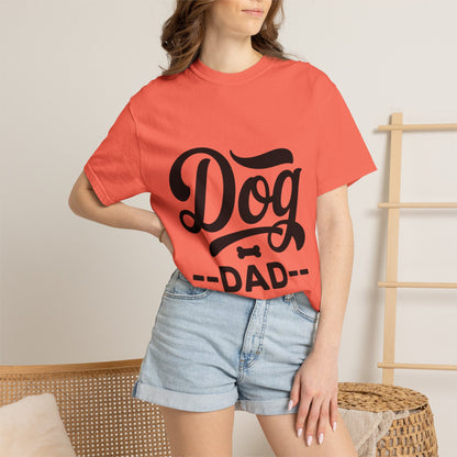 Dog Dad T‑Shirt — Retro Script Pet Lover Tee