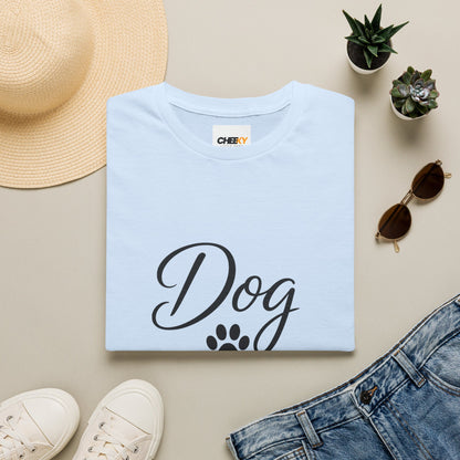 Dog Mom T-Shirt - Paw Print Graphic Tee for Dog Lovers