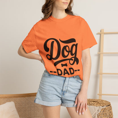 Dog Dad T‑Shirt — Retro Script Pet Lover Tee