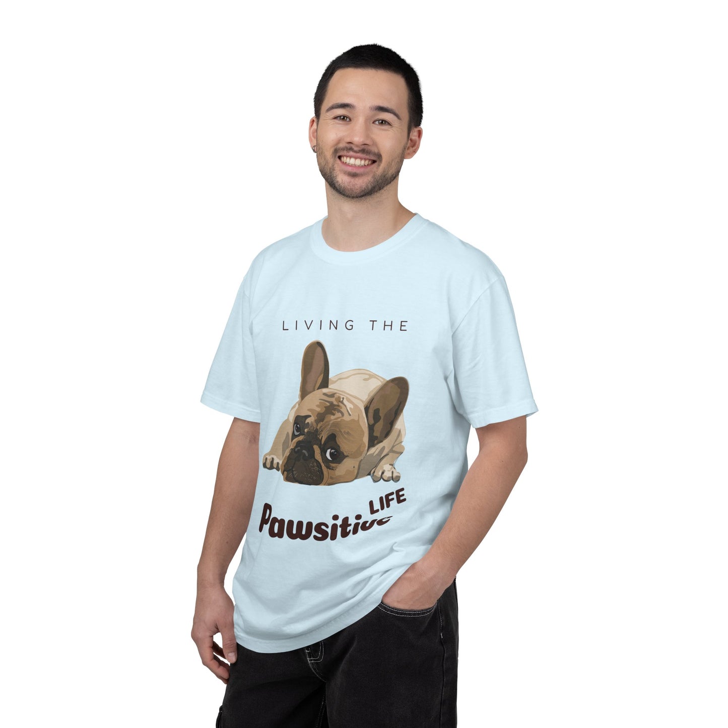 Pawsitive Life T-Shirt — Cute French Bulldog Graphic Tee