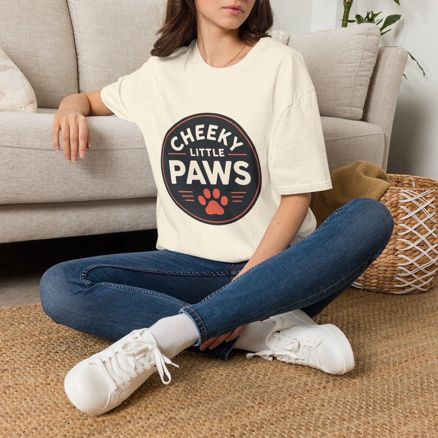 Cheeky Little Paws T-Shirt – Cute Dog Lover Tee