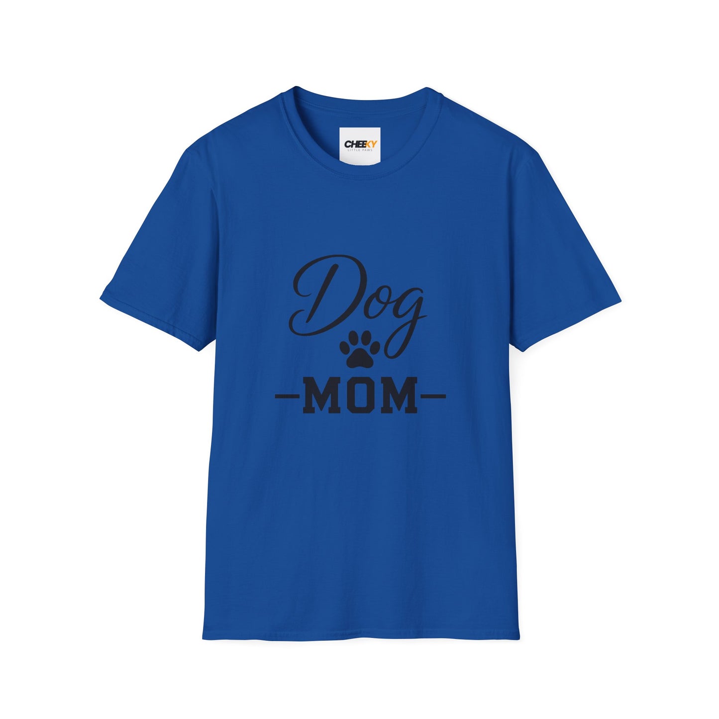 Dog Mom T-Shirt - Paw Print Graphic Tee for Dog Lovers
