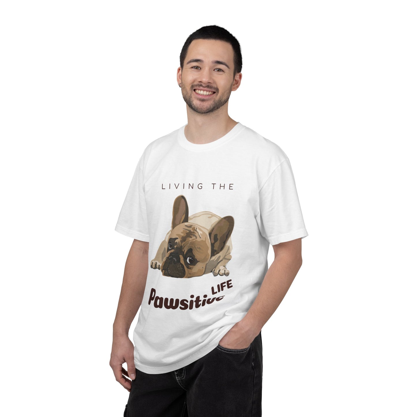 Pawsitive Life T-Shirt — Cute French Bulldog Graphic Tee
