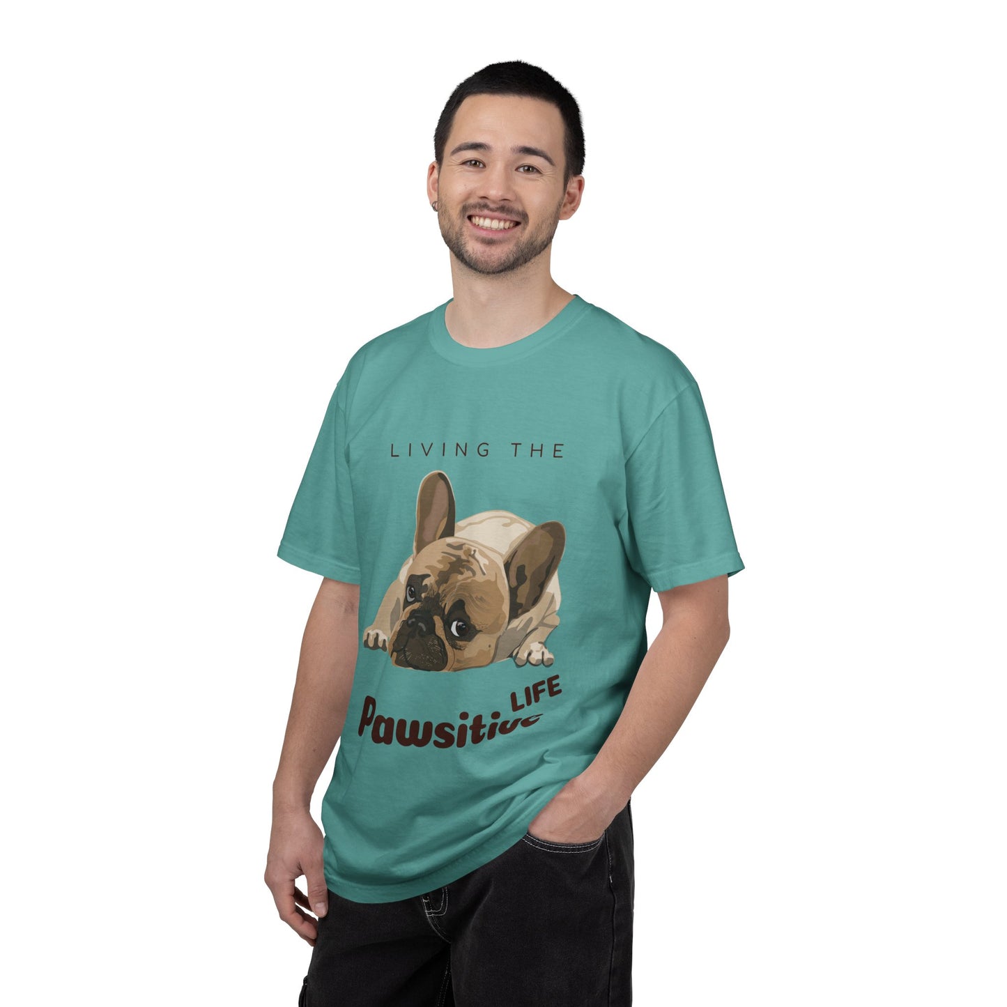 Pawsitive Life T-Shirt — Cute French Bulldog Graphic Tee
