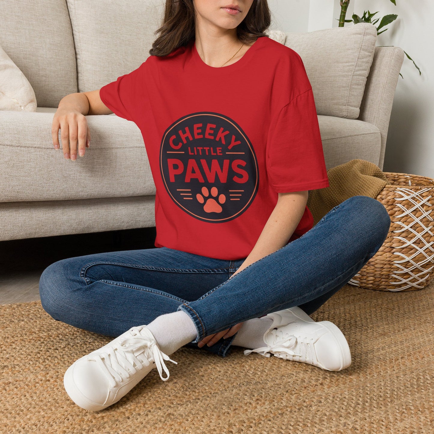 Cheeky Little Paws T-Shirt – Cute Dog Lover Tee