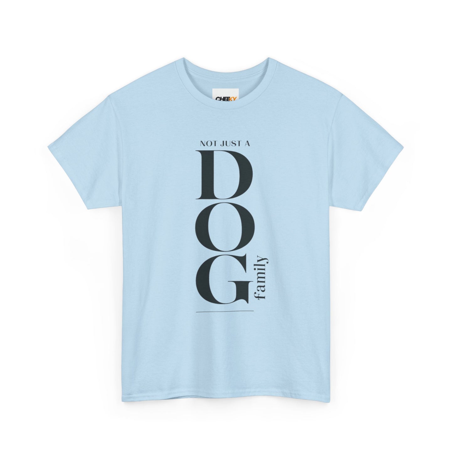 Dog Family Tee – Vertical "DOG" Typography Graphic Shirt