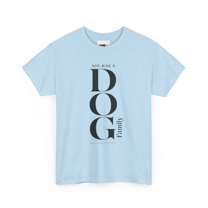 Dog Family Tee – Vertical "DOG" Typography Graphic Shirt