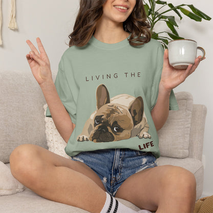 Pawsitive Life T-Shirt — Cute French Bulldog Graphic Tee