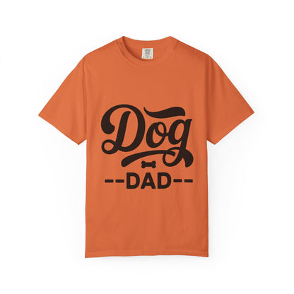 Dog Dad T‑Shirt — Retro Script Pet Lover Tee
