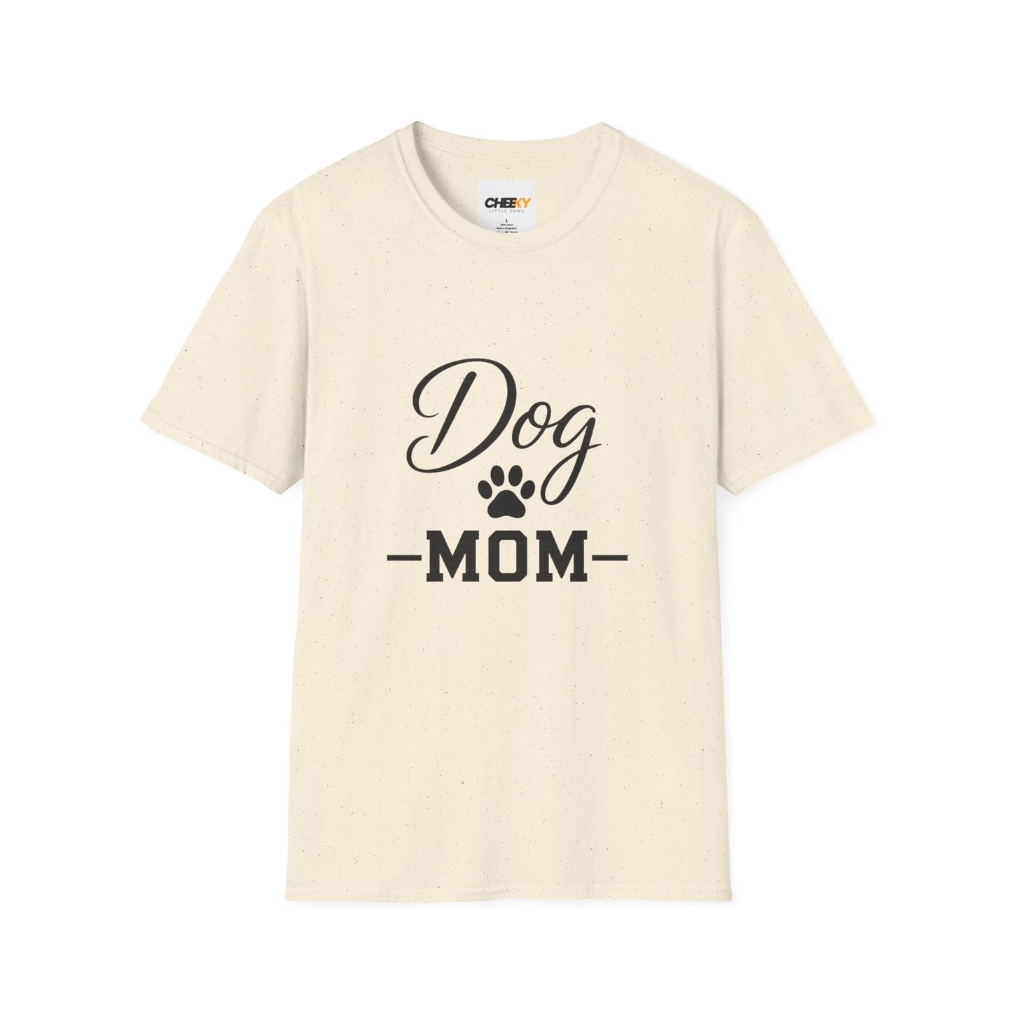 Dog Mom T-Shirt - Paw Print Graphic Tee for Dog Lovers