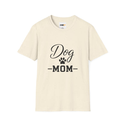 Dog Mom T-Shirt - Paw Print Graphic Tee for Dog Lovers