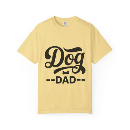 Dog Dad T‑Shirt — Retro Script Pet Lover Tee