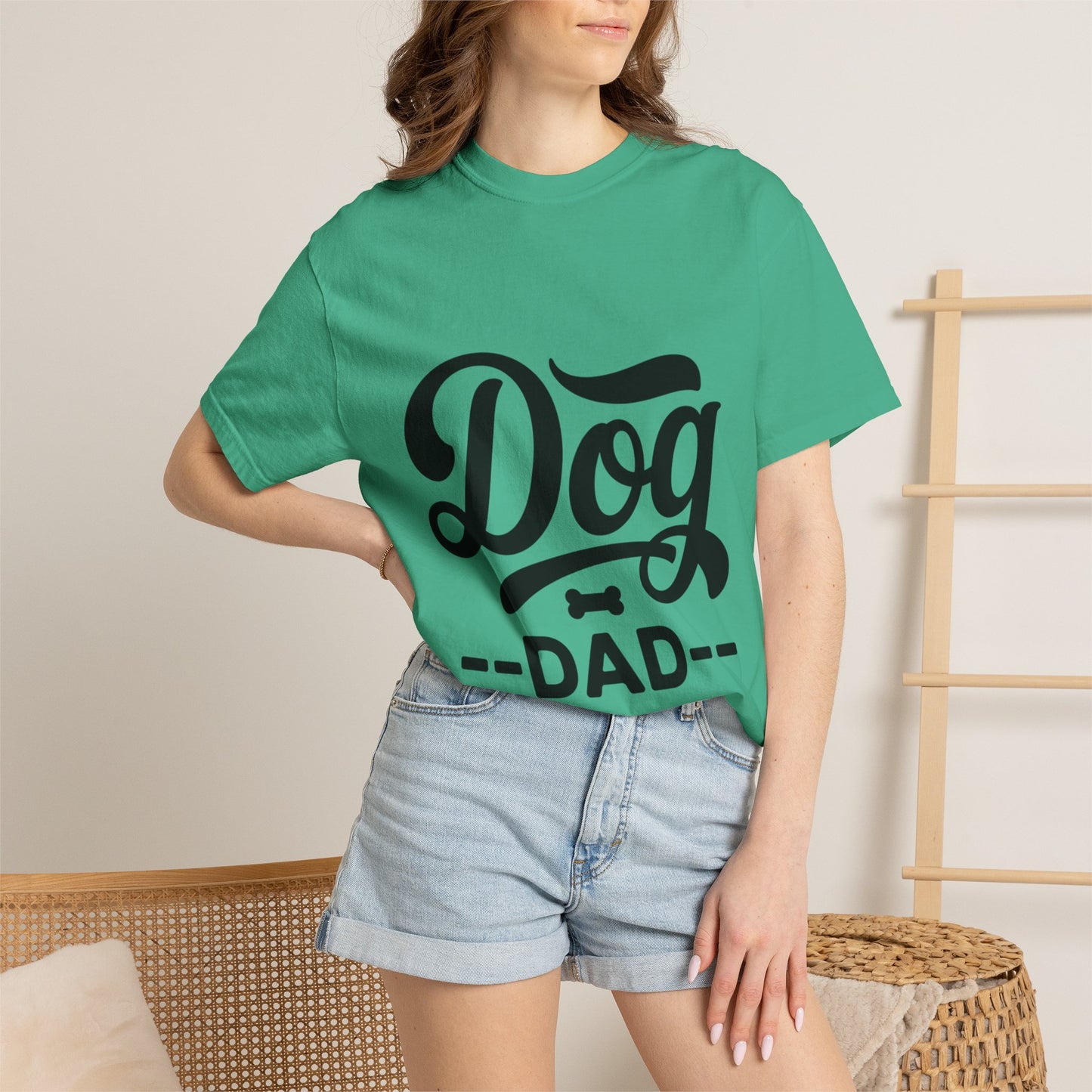 Dog Dad T‑Shirt — Retro Script Pet Lover Tee