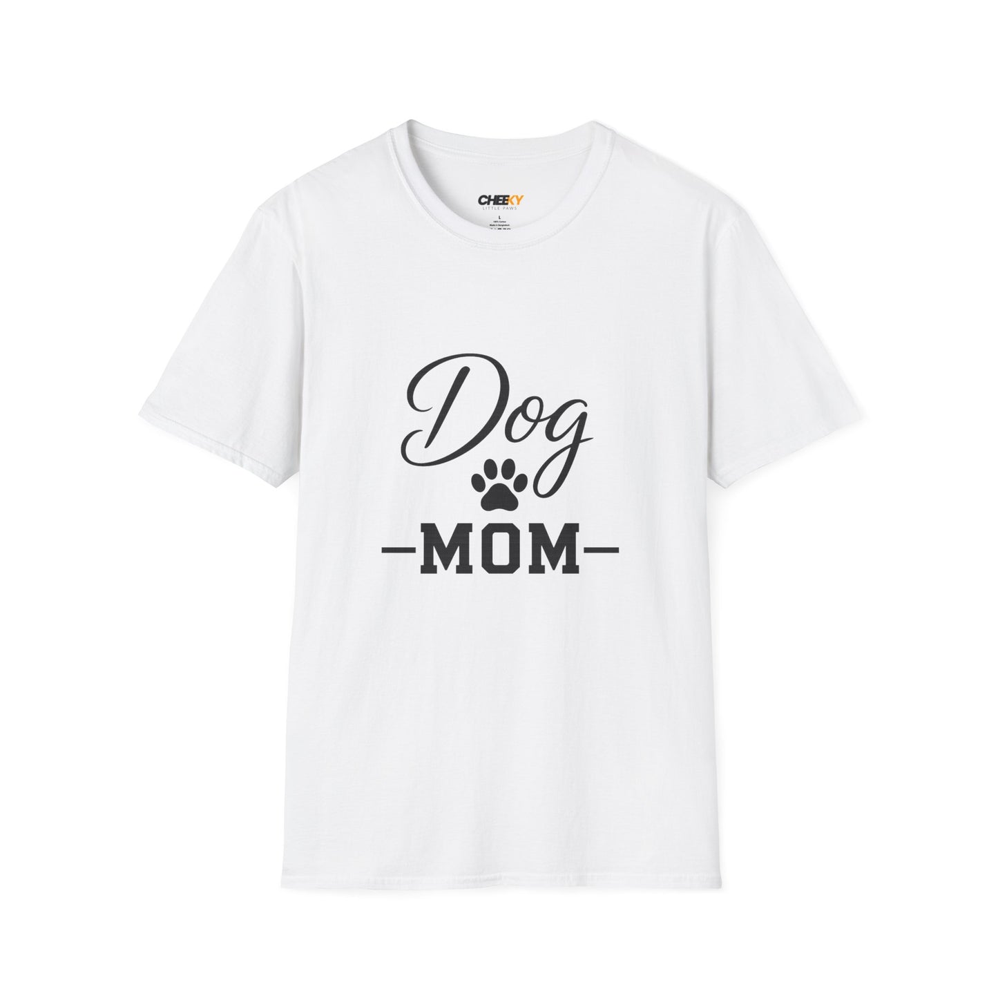 Dog Mom T-Shirt - Paw Print Graphic Tee for Dog Lovers