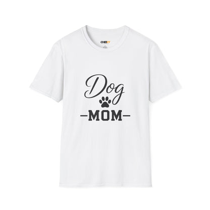Dog Mom T-Shirt - Paw Print Graphic Tee for Dog Lovers