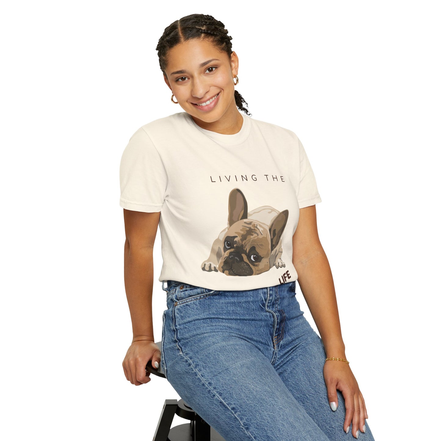 Pawsitive Life T-Shirt — Cute French Bulldog Graphic Tee