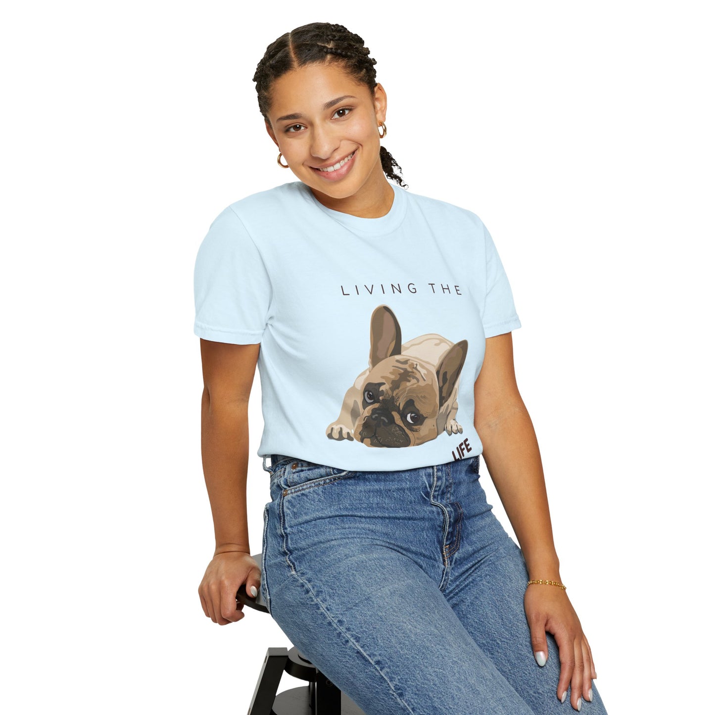 Pawsitive Life T-Shirt — Cute French Bulldog Graphic Tee