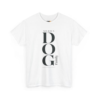 Dog Family Tee – Vertical "DOG" Typography Graphic Shirt