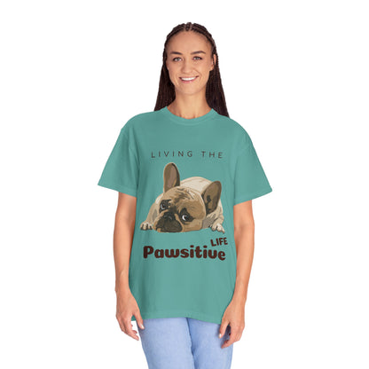 Pawsitive Life T-Shirt — Cute French Bulldog Graphic Tee