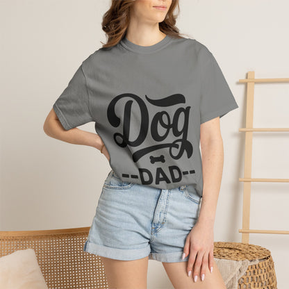 Dog Dad T‑Shirt — Retro Script Pet Lover Tee