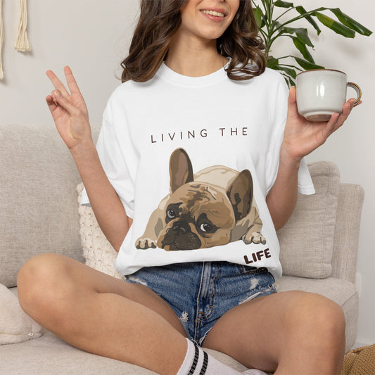 Pawsitive Life T-Shirt — Cute French Bulldog Graphic Tee