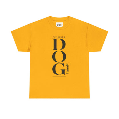 Dog Family Tee – Vertical "DOG" Typography Graphic Shirt