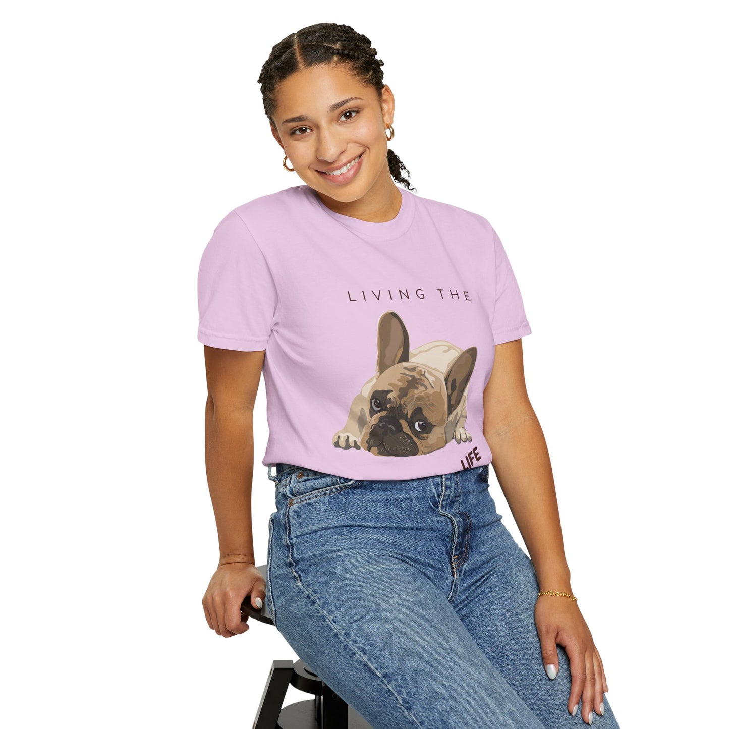 Pawsitive Life T-Shirt — Cute French Bulldog Graphic Tee