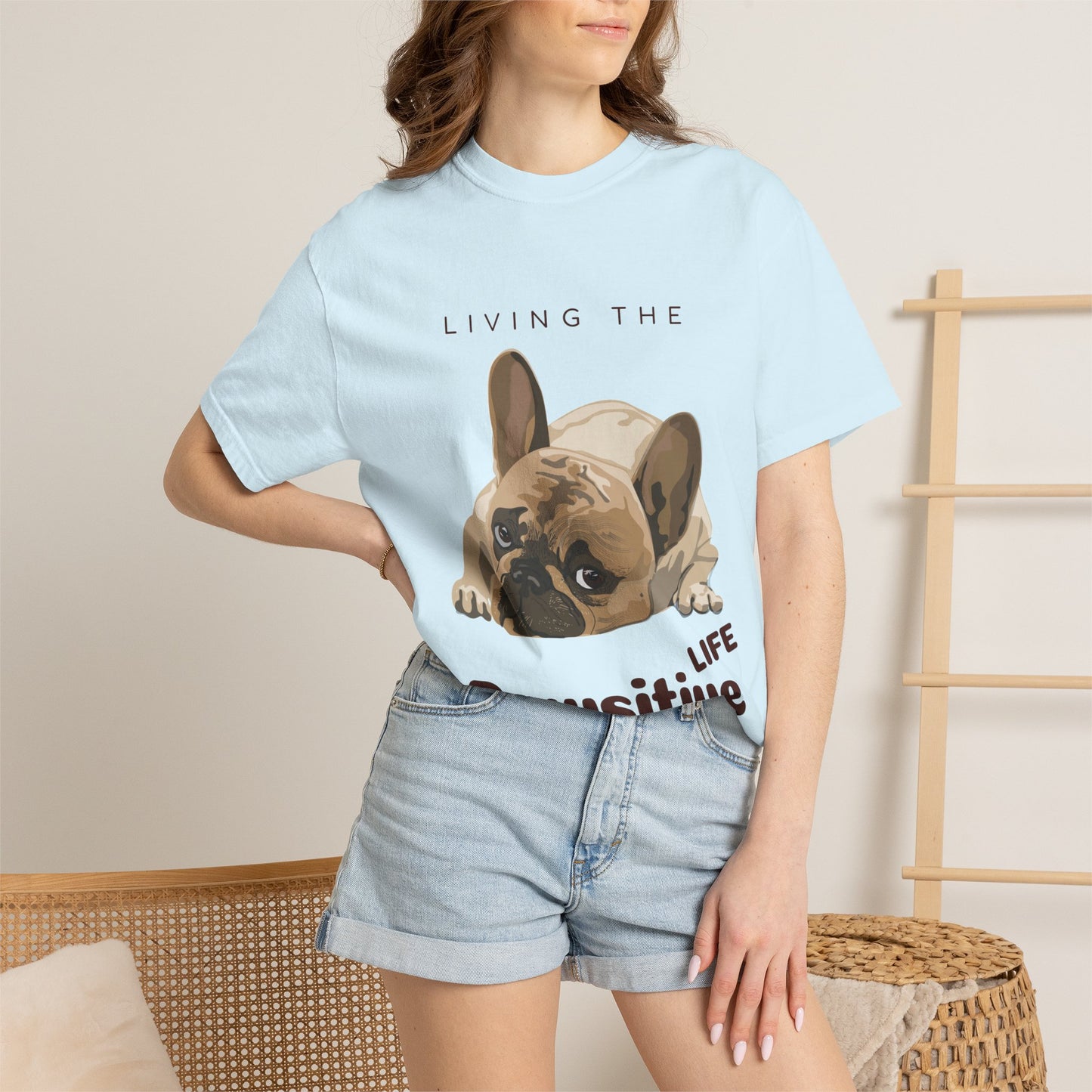Pawsitive Life T-Shirt — Cute French Bulldog Graphic Tee
