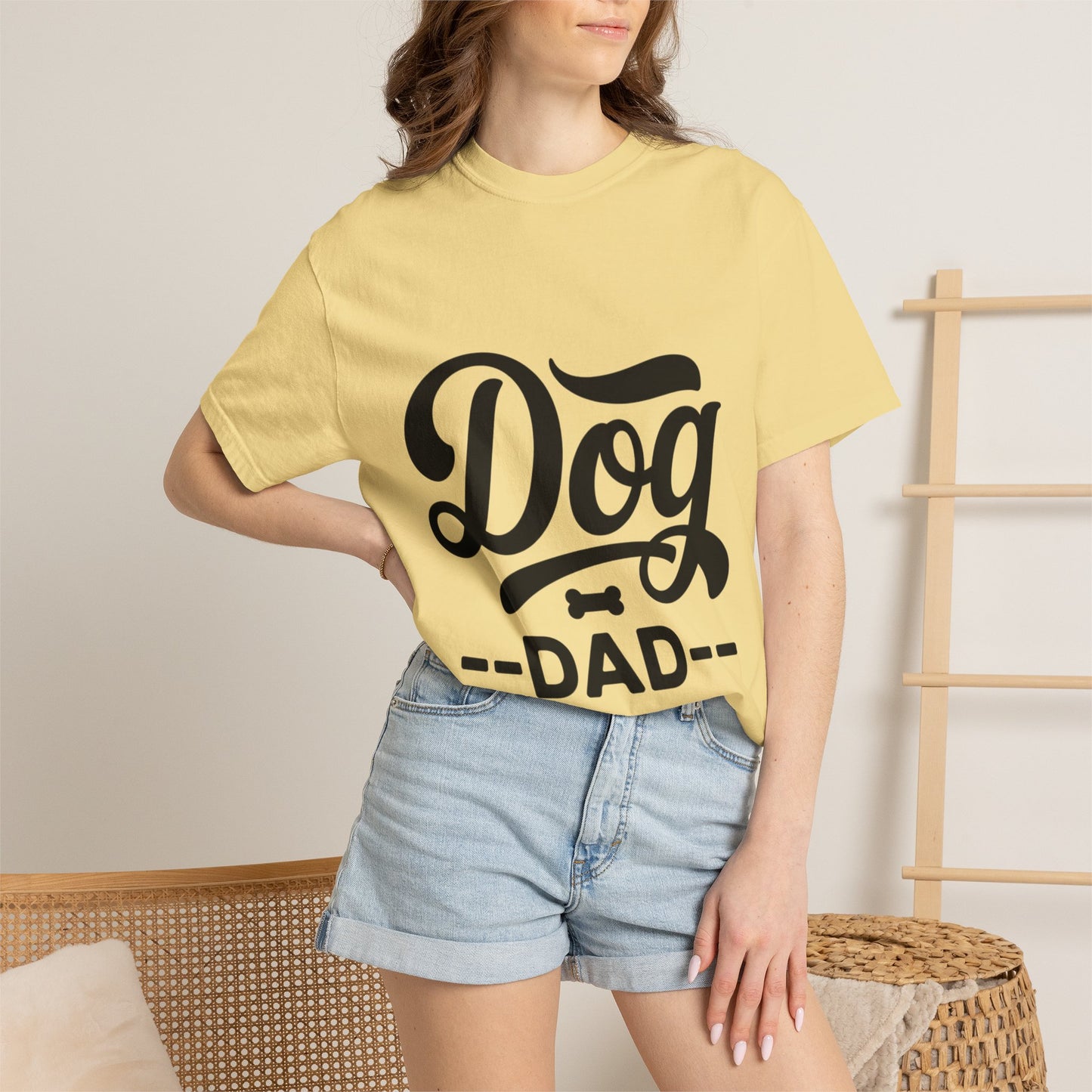 Dog Dad T‑Shirt — Retro Script Pet Lover Tee