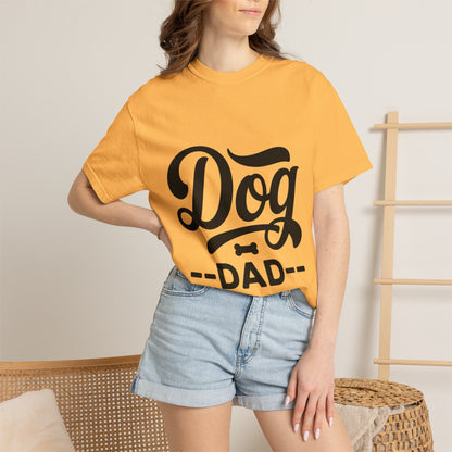 Dog Dad T‑Shirt — Retro Script Pet Lover Tee