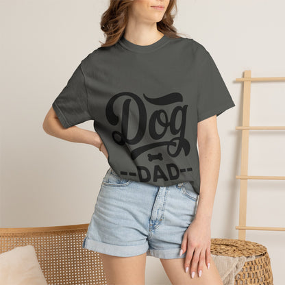 Dog Dad T‑Shirt — Retro Script Pet Lover Tee