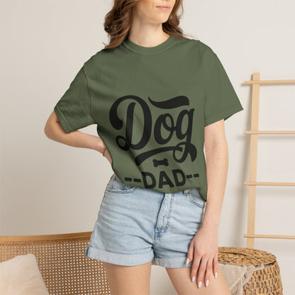 Dog Dad T‑Shirt — Retro Script Pet Lover Tee