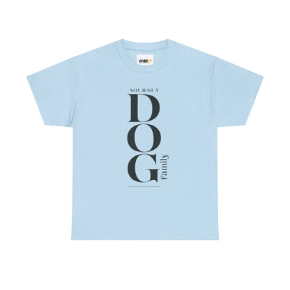 Dog Family Tee – Vertical "DOG" Typography Graphic Shirt