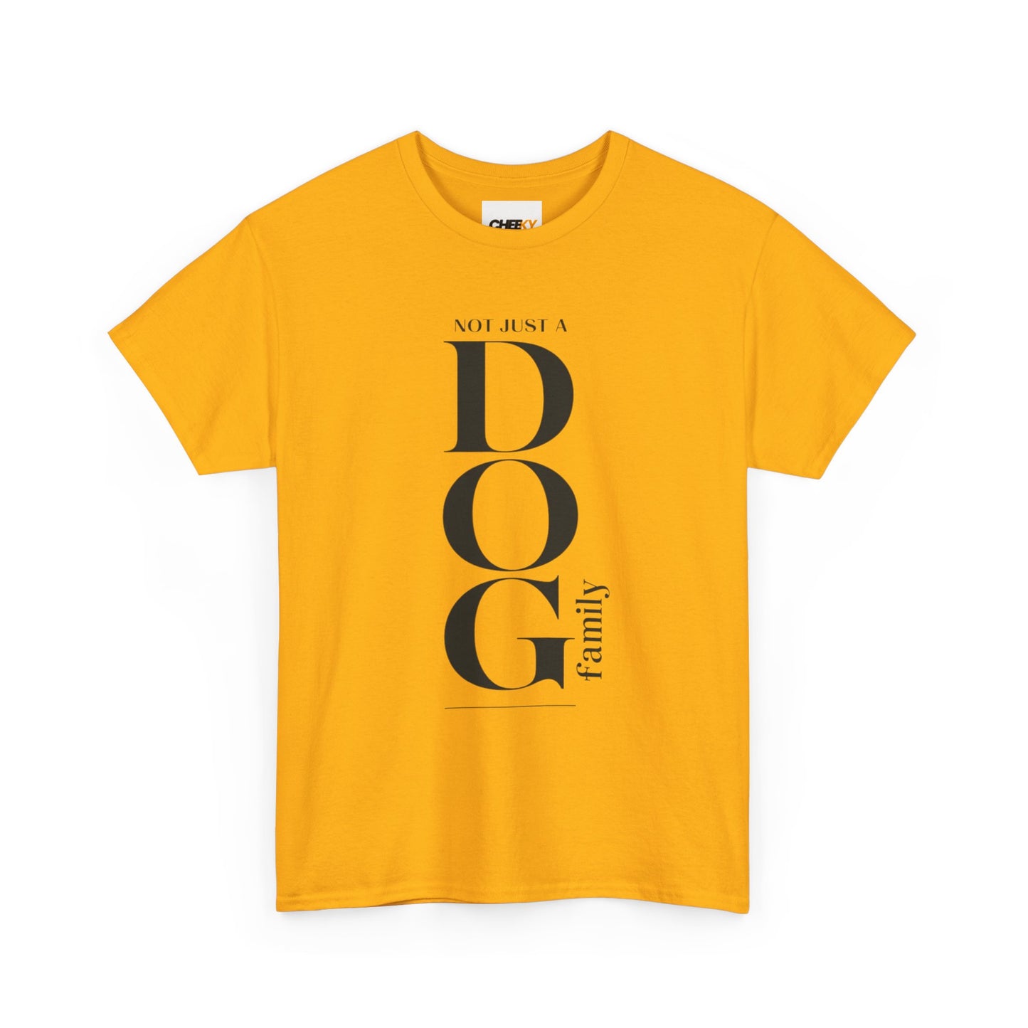 Dog Family Tee – Vertical "DOG" Typography Graphic Shirt