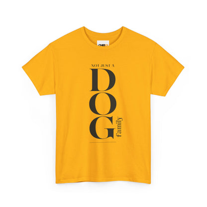 Dog Family Tee – Vertical "DOG" Typography Graphic Shirt