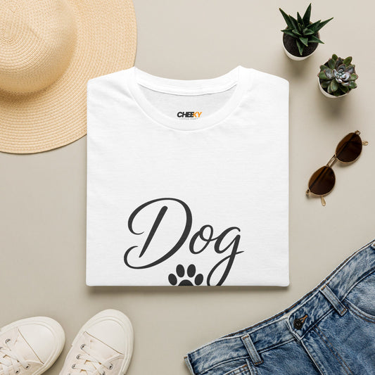 Dog Mom T-Shirt - Paw Print Graphic Tee for Dog Lovers