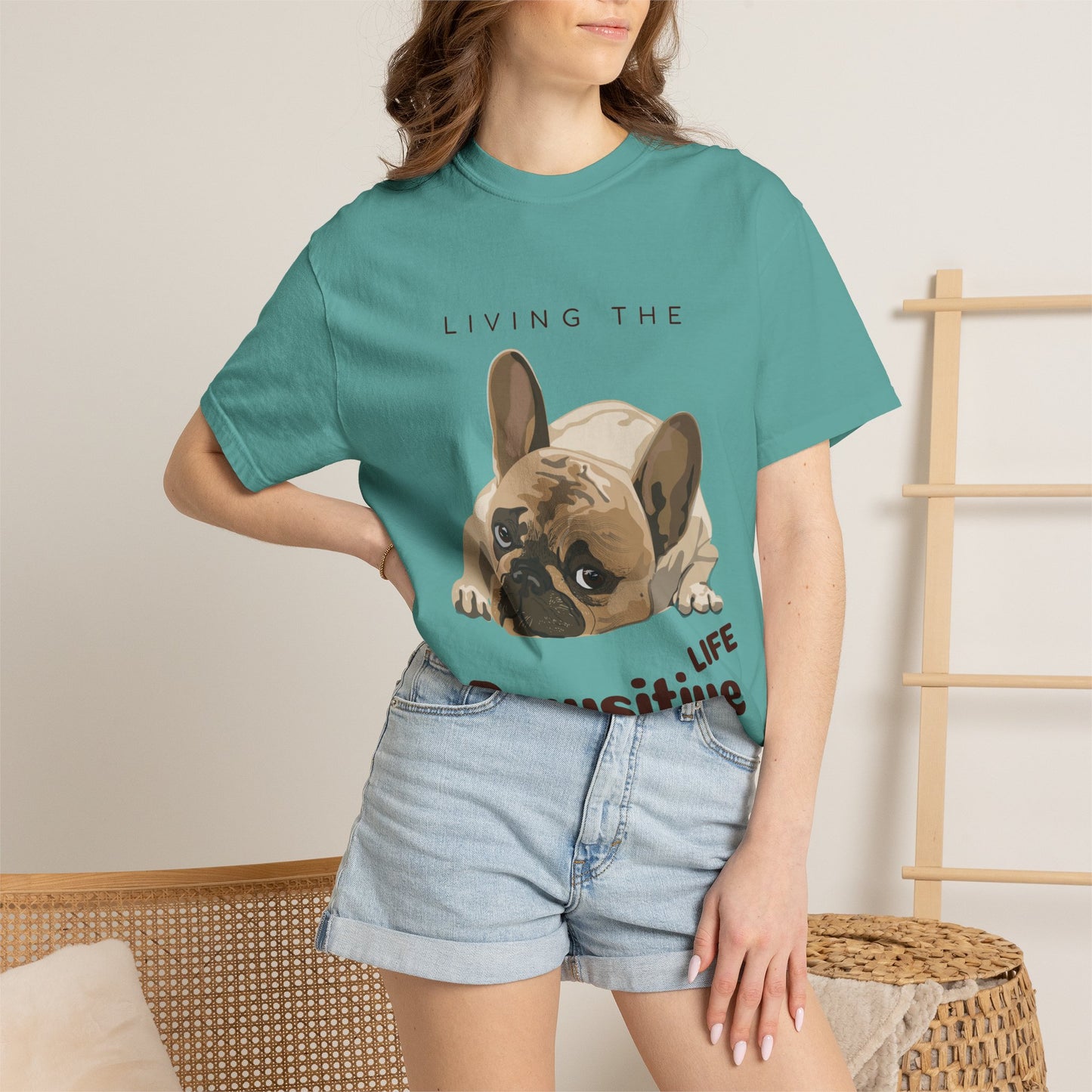 Pawsitive Life T-Shirt — Cute French Bulldog Graphic Tee