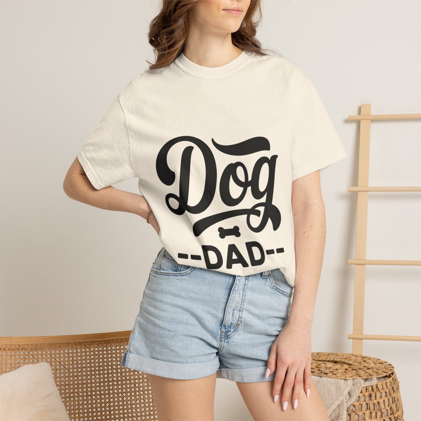 Dog Dad T‑Shirt — Retro Script Pet Lover Tee