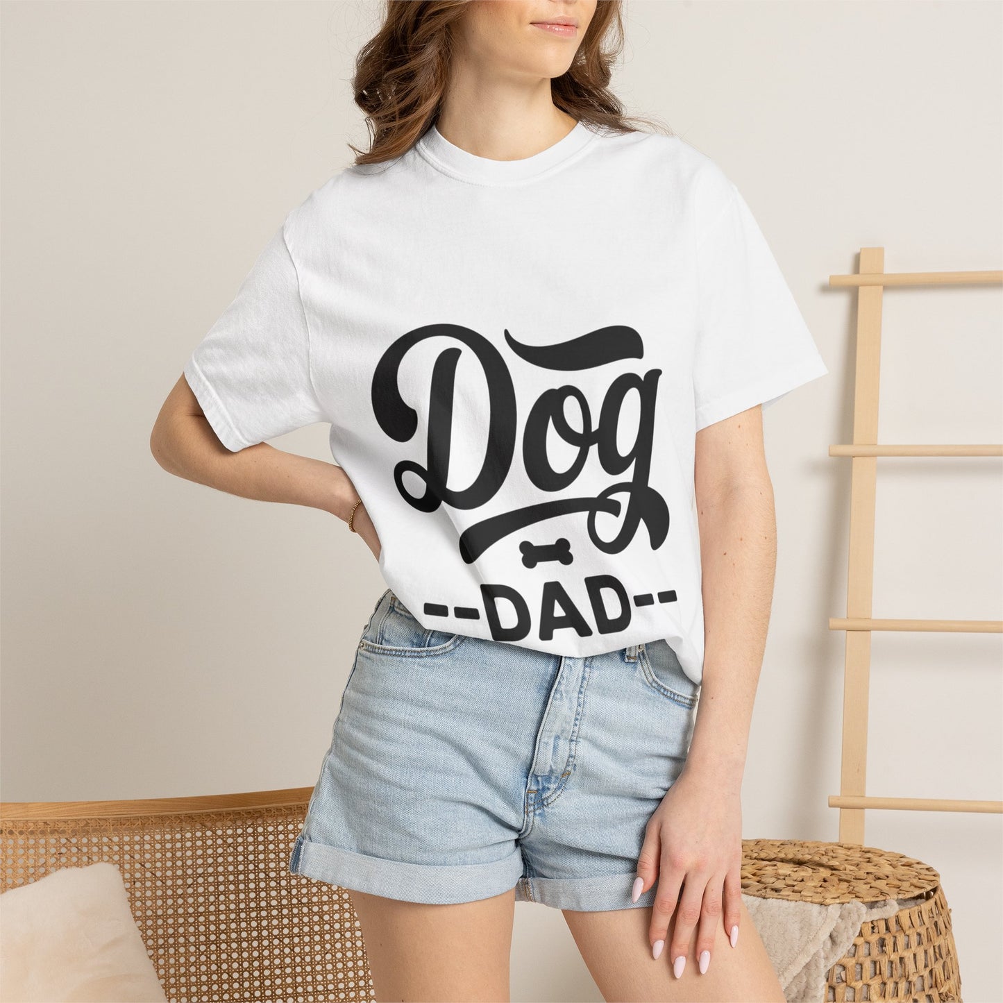 Dog Dad T‑Shirt — Retro Script Pet Lover Tee