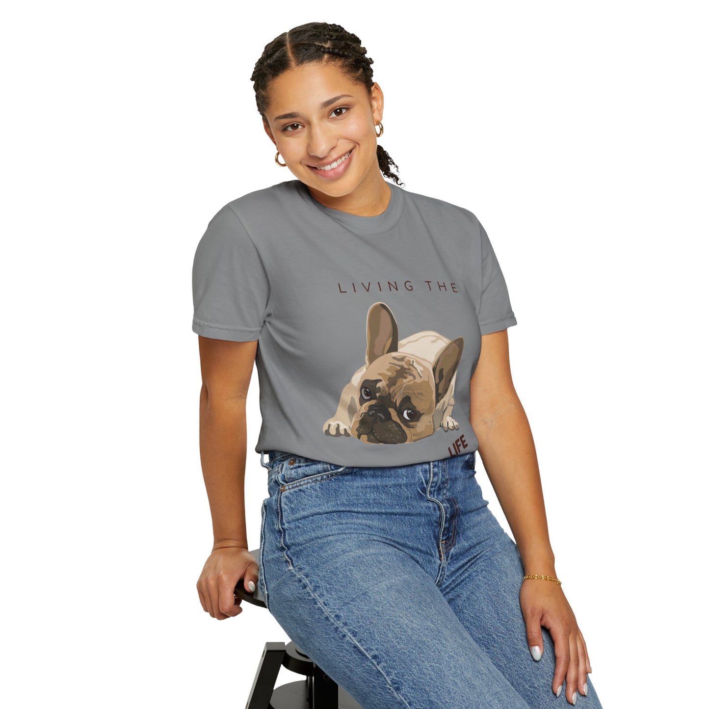 Pawsitive Life T-Shirt — Cute French Bulldog Graphic Tee