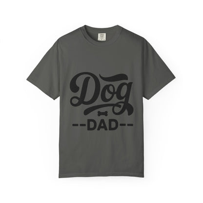 Dog Dad T‑Shirt — Retro Script Pet Lover Tee