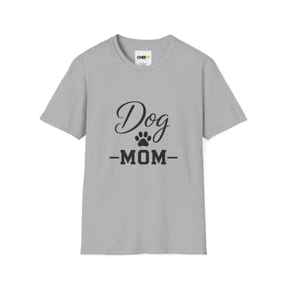 Dog Mom T-Shirt - Paw Print Graphic Tee for Dog Lovers