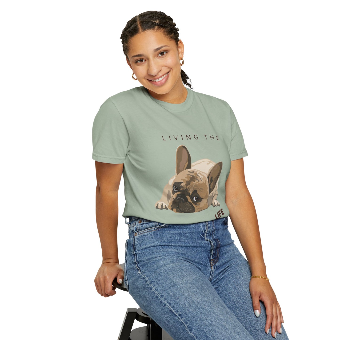 Pawsitive Life T-Shirt — Cute French Bulldog Graphic Tee