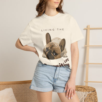 Pawsitive Life T-Shirt — Cute French Bulldog Graphic Tee