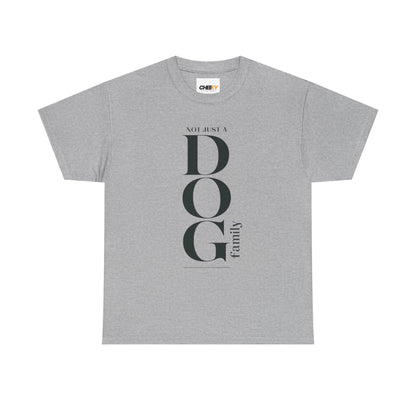 Dog Family Tee – Vertical "DOG" Typography Graphic Shirt