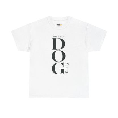 Dog Family Tee – Vertical "DOG" Typography Graphic Shirt