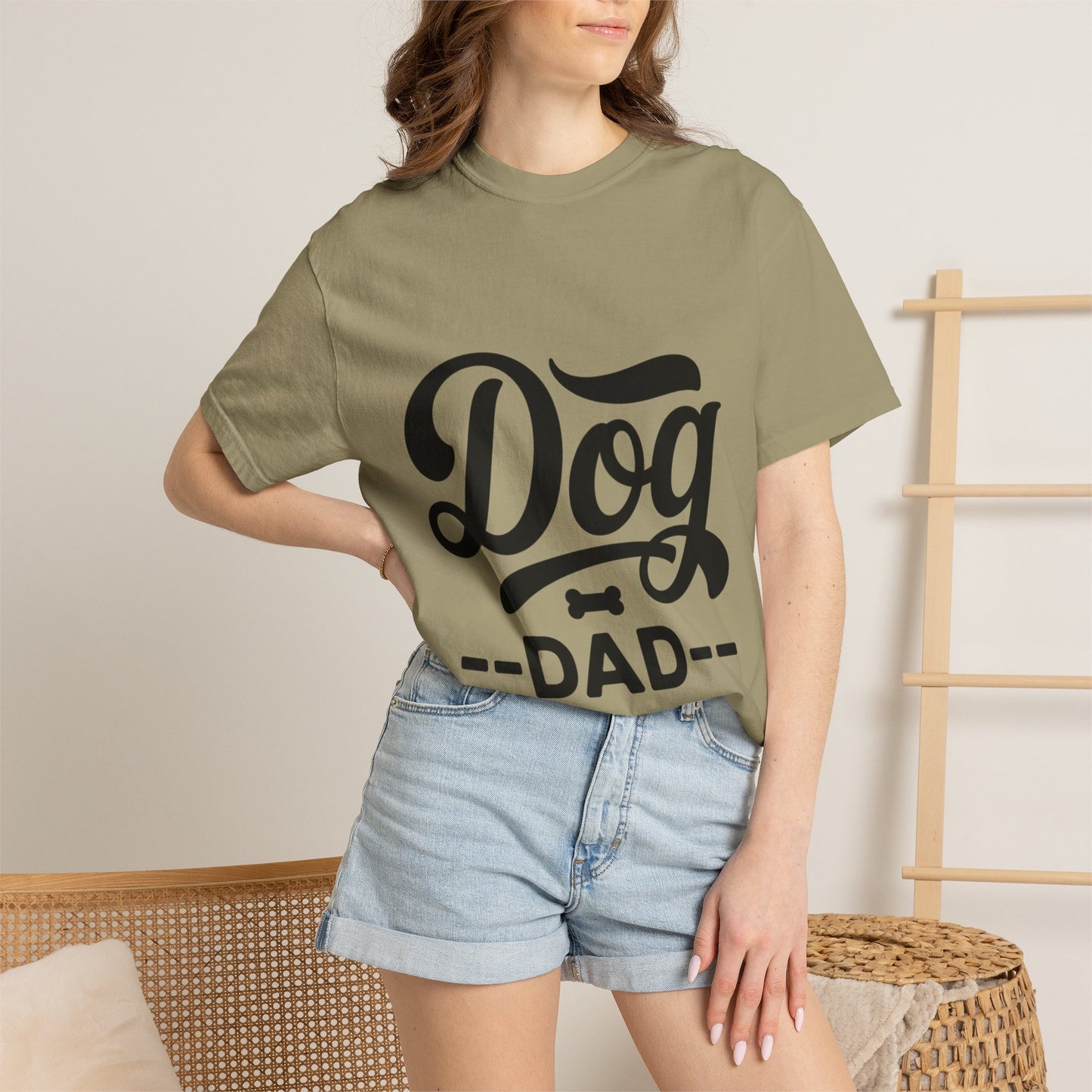 Dog Dad T‑Shirt — Retro Script Pet Lover Tee